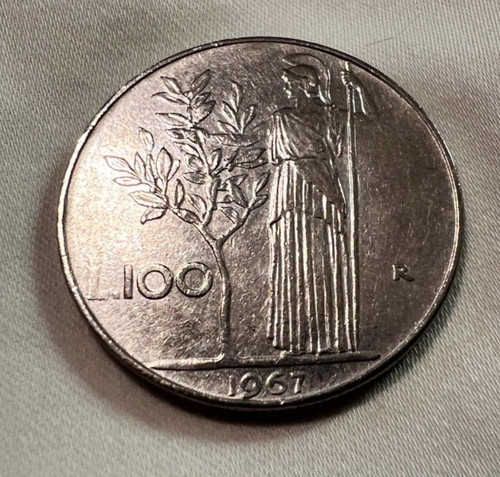 Moneta italiana 1967 100 - moneta,